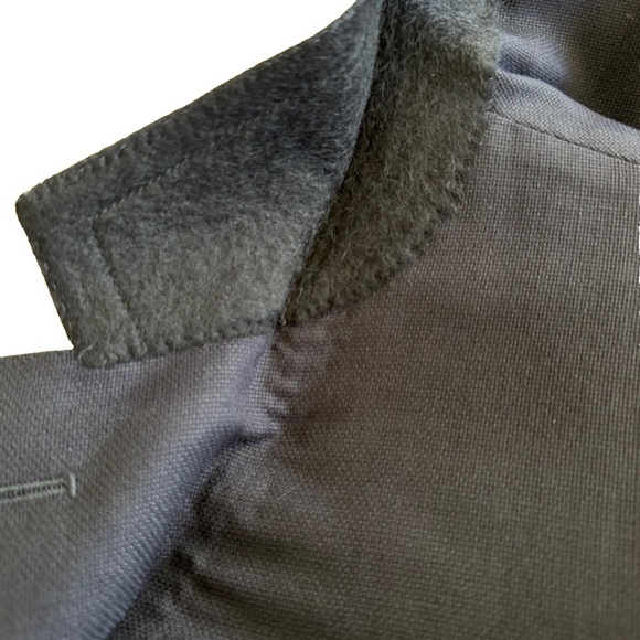 Canali 50R Midnight Blue Travel Water Resistant Blazer Woven Wool 2-Btn Jacket - Picture 8 of 12